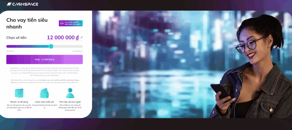 App vay tiền online uy tín, thủ tục đơn giản