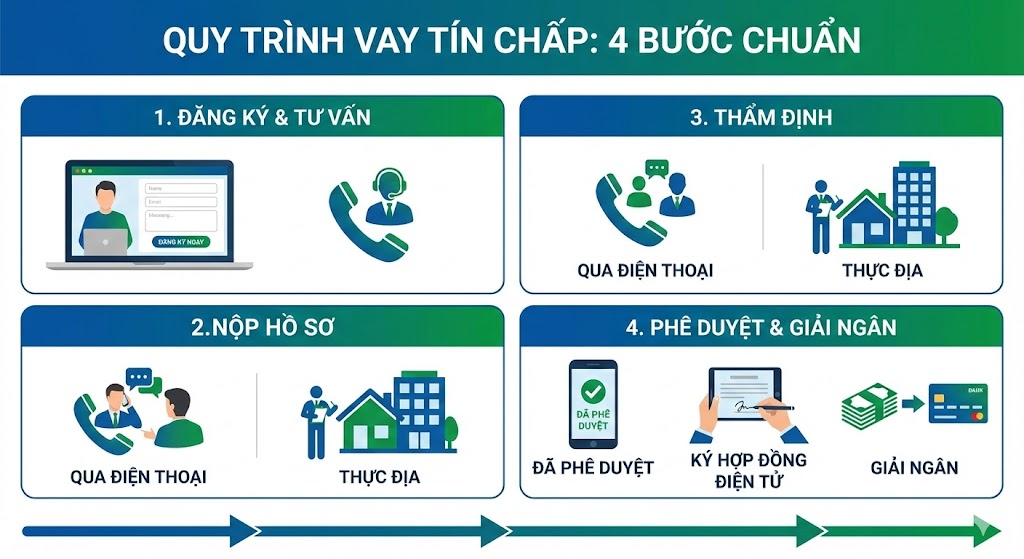 Vay tín chấp là gì? Lãi suất, điều kiện & quy trình vay